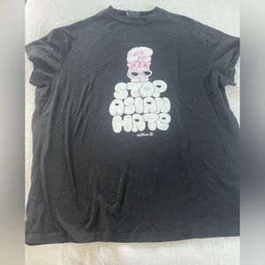 Lazy Oaf x Esther Stop Asian Hate Black T-Shirt